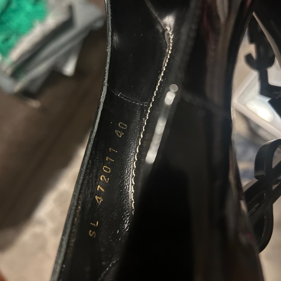 NEW Saint Laurent Opyum YSL Heels Sz 40 Black - Picture 6 of 6